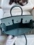 Hermes Birkin 25 Retourne Handmade Bag In Ciel Clemence Leather 