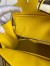 Hermes Birkin 25 Retourne Handmade Bag In Jaune de Naples Clemence Leather