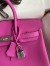 Hermes Birkin 25 Retourne Handmade Bag In Magnolia Clemence Leather 