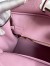 Hermes Birkin 25 Retourne Handmade Bag In Mauve Sylvestre Clemence Leather