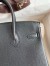 Hermes Birkin 25 Retourne Handmade Bag In Black Clemence Leather