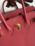 Hermes Birkin 25 Retourne Handmade Bag In Rose Lipstick Clemence Leather