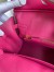 Hermes Birkin 25 Retourne Handmade Bag In Rose Tyrien Clemence Leather