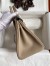 Hermes Birkin 25 Retourne Handmade Bag In Gris Tourterelle Clemence Leather