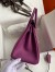 Hermes Birkin 25 Retourne Handmade Bag In Anemone Epsom Calfskin