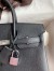 Hermes Birkin 25 Retourne Handmade Bag In Black Epsom Calfskin