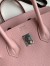 Hermes Birkin 25 Retourne Handmade Bag In Rose Sakura Epsom Calfskin