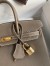 Hermes Birkin 25 Retourne Handmade Bag In Taupe Epsom Calfskin