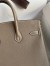 Hermes Birkin 25 Retourne Handmade Bag In Taupe Epsom Calfskin