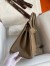 Hermes Birkin 25 Retourne Handmade Bag In Taupe Epsom Calfskin