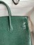 Hermes Birkin 25 Retourne Handmade Bag In Malachite Lizard Leather