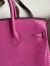 Hermes Birkin 25 Retourne Handmade Bag In Pink Lizard Leather