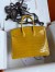Hermes Birkin 25 Handmade Bag In Yellow Crocodile Niloticus Shiny Skin
