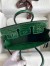 Hermes Birkin 25 Handmade Bag In Malachite Crocodile Niloticus Shiny Skin