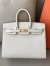 Hermes Birkin 25 Sellier Handmade Bag In Craie Epsom Calfskin