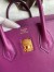 Hermes Birkin 25 Retourne Handmade Bag In Anemone Swift Calfskin