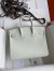 Hermes Birkin 25 Retourne Handmade Bag In Beton Swift Calfskin