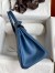 Hermes Birkin 25 Retourne Handmade Bag In Deep Blue Swift Calfskin