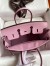 Hermes Birkin 25 Retourne Handmade Bag In Mauve Sylvestre Swift Calfskin