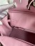 Hermes Birkin 25 Retourne Handmade Bag In Mauve Sylvestre Swift Calfskin