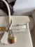 Hermes Birkin 25 Retourne Handmade Bag In Nata Swift Calfskin