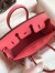 Hermes Birkin 25 Retourne Handmade Bag In Rose Lipstick Swift Calfskin