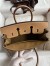 Hermes Birkin 25 Handmade Bag In Toile & Chai Epsom Leather