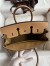 Hermes Birkin 25 Handmade Bag In Toile & Chai Epsom Leather