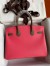 Hermes HSS Birkin 30 Bicolor Bag in Rose Lipstick and Taupe Epsom Calfskin