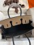 Hermes HSS Birkin 30 Bicolor Bag in Taupe and Black Epsom Calfskin