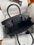 Hermes Birkin 30 Retourne Handmade Bag In Black Box Calfskin