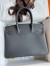 Hermes Birkin 30 Retourne Handmade Bag In Ardoise Clemence Leather 