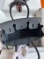 Hermes Birkin 30 Retourne Handmade Bag In Ardoise Clemence Leather 