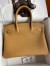 Hermes Birkin 30 Retourne Handmade Bag In Biscuit Clemence Leather