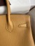 Hermes Birkin 30 Retourne Handmade Bag In Biscuit Clemence Leather