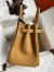 Hermes Birkin 30 Retourne Handmade Bag In Biscuit Clemence Leather