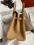 Hermes Birkin 30 Retourne Handmade Bag In Chai Clemence Leather