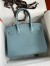 Hermes Birkin 30 Retourne Handmade Bag In Ciel Clemence Leather