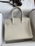 Hermes Birkin 30 Retourne Handmade Bag In Craie Clemence Leather