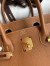 Hermes Birkin 30 Retourne Handmade Bag In Gold Clemence Leather