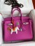 Hermes Birkin 30 Retourne Handmade Bag In Magnolia Clemence Leather