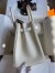 Hermes Birkin 30 Retourne Handmade Bag In Nata Clemence Leather