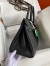 Hermes Birkin 30 Retourne Handmade Bag In Black Clemence Leather