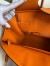 Hermes Birkin 30 Retourne Handmade Bag In Orange Clemence Leather