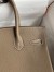 Hermes Birkin 30 Retourne Handmade Bag In Taupe Clemence Leather