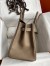 Hermes Birkin 30 Retourne Handmade Bag In Taupe Clemence Leather