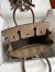 Hermes Birkin 30 Retourne Handmade Bag In Taupe Clemence Leather