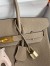 Hermes Birkin 30 Retourne Handmade Bag In Gris Tourterelle Clemence Leather