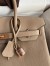 Hermes Birkin 30 Retourne Handmade Bag In Trench Clemence Leather