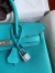 Hermes Birkin 30 Retourne Handmade Bag In Blue Paon Epsom Calfskin